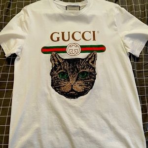 Gucci cat tshirt
